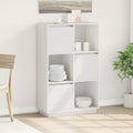Highboard Weiß 74x35x117 cm Massivholz Kiefer