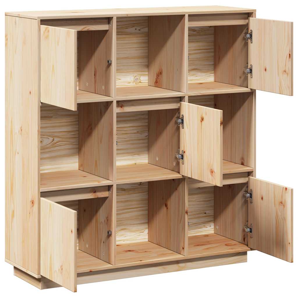 Highboard 110,5x35x117 cm Massivholz Kiefer