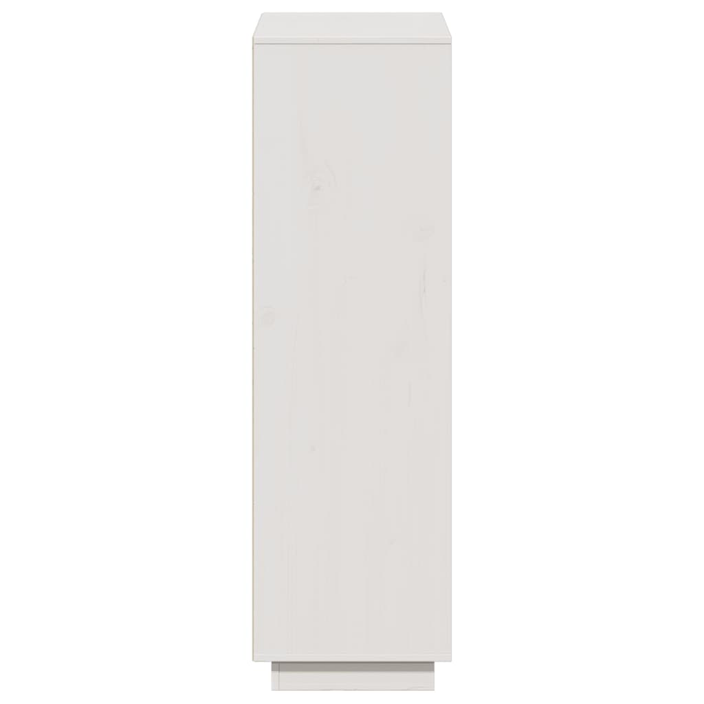 Highboard Weiß 110,5x35x117 cm Massivholz Kiefer