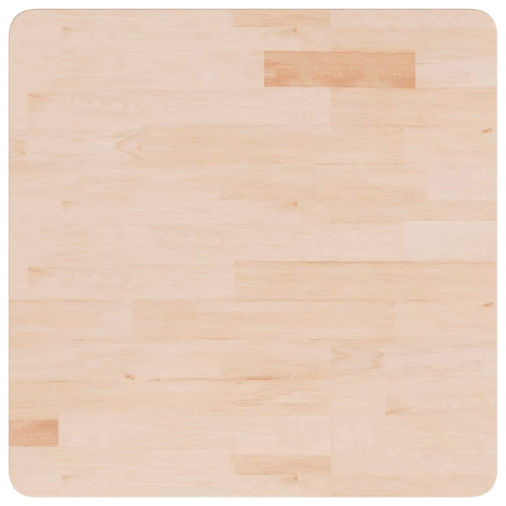 Tischplatte Quadratisch 60x60x1,5 cm Eichenholz Unbehandelt
