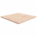 Tischplatte Quadratisch 90x90x2,5 cm Eichenholz Unbehandelt