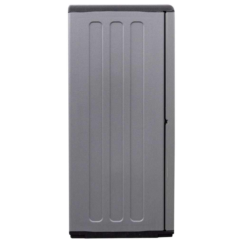 Gartenschrank Grau und Schwarz 102x37x84 cm PP