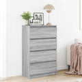 Sideboard Grau Sonoma 60x35x98,5 cm Holzwerkstoff