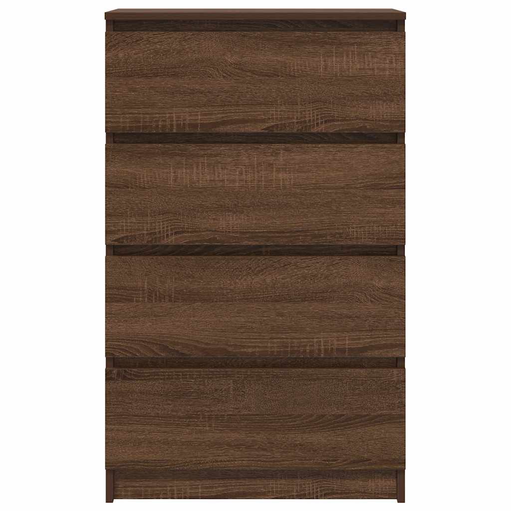 Sideboard Braun Eichen-Optik 60x35x98,5 cm Holzwerkstoff