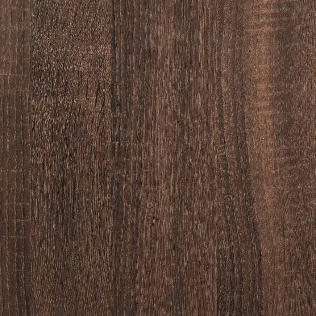 Sideboard Braun Eichen-Optik 60x35x98,5 cm Holzwerkstoff