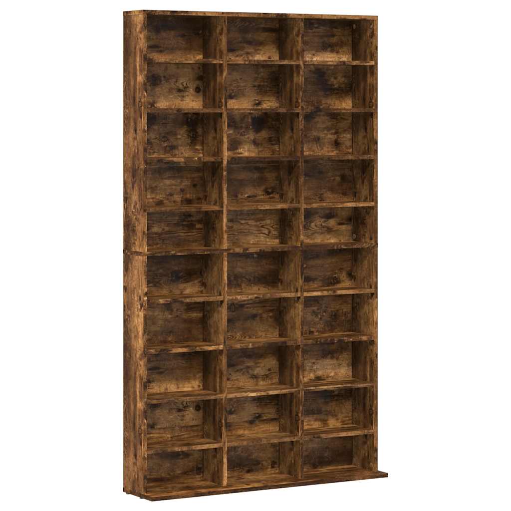 CD-Regal Räuchereiche 102x23x177,5 cm Holzwerkstoff