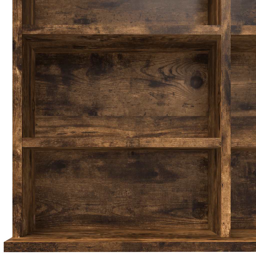 CD-Regal Räuchereiche 102x23x177,5 cm Holzwerkstoff