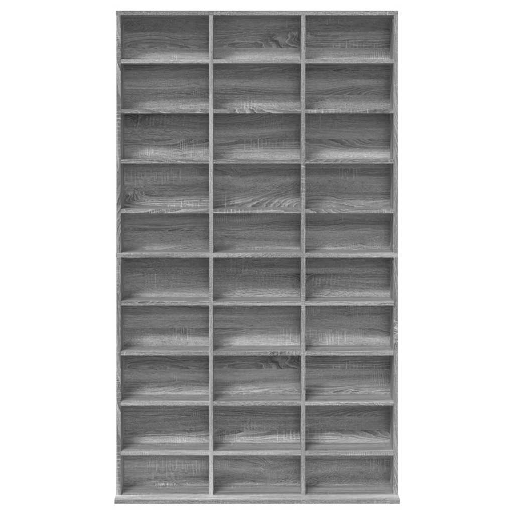 CD-Regal Grau Sonoma 102x23x177,5 cm Holzwerkstoff
