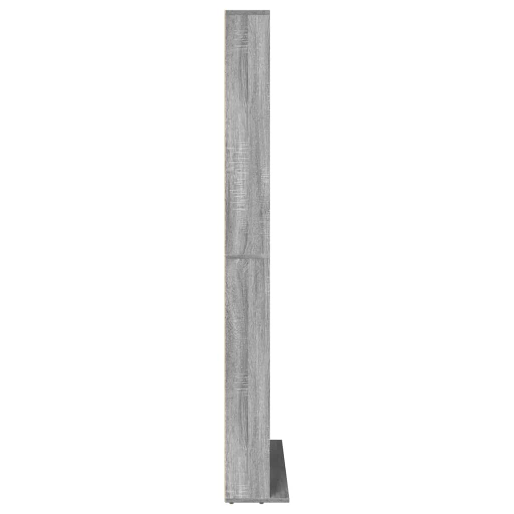 CD-Regal Grau Sonoma 102x23x177,5 cm Holzwerkstoff