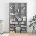 CD-Regal Grau Sonoma 102x23x177,5 cm Holzwerkstoff