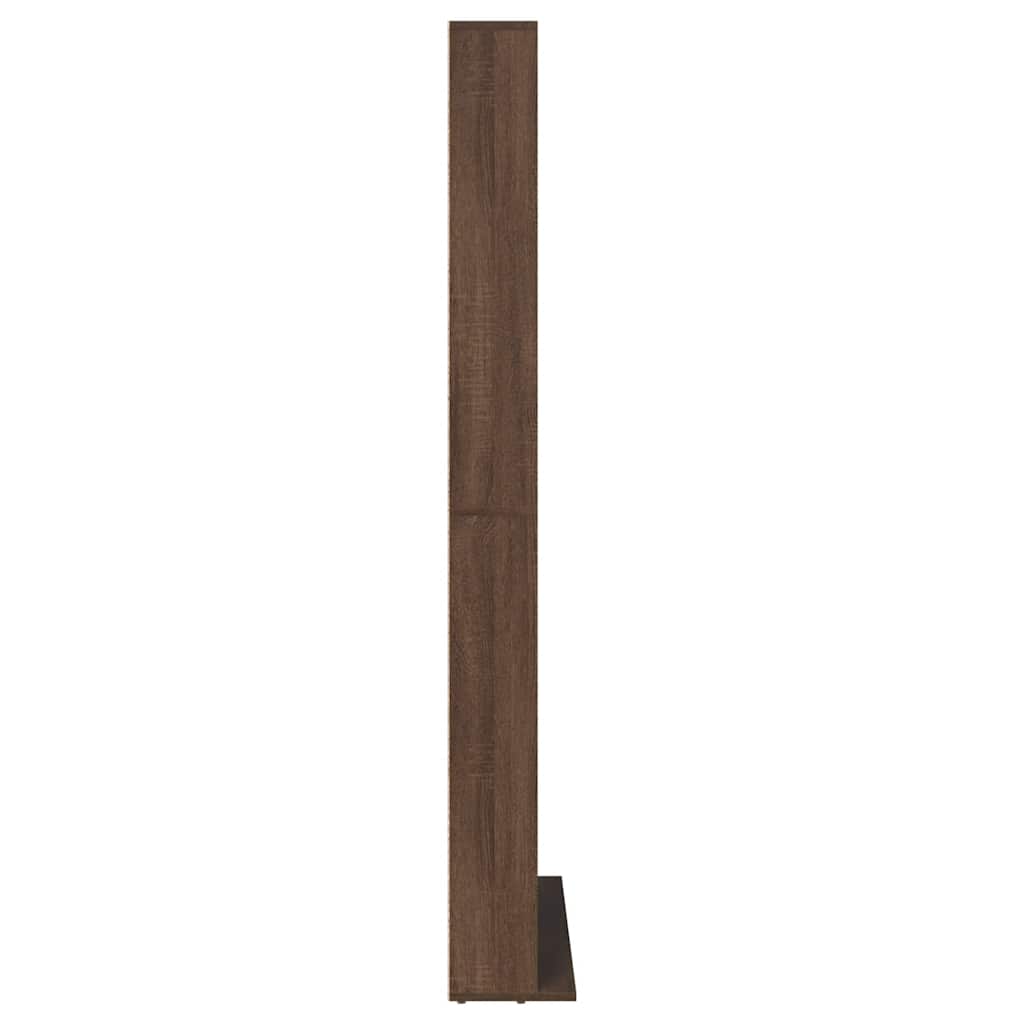 CD-Regal Braun Eichen-Optik 102x23x177,5 cm Holzwerkstoff