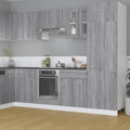 Hängeschrank Lyon Glas Grau Sonoma 60x31x60 cm Holzwerkstoff