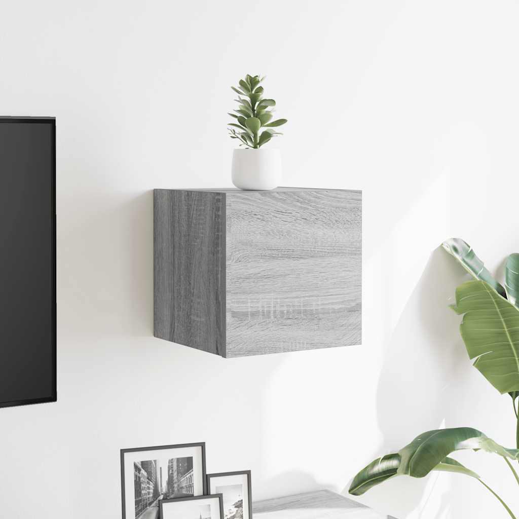 TV-Wandschrank Grau Sonoma 30,5x30x30 cm
