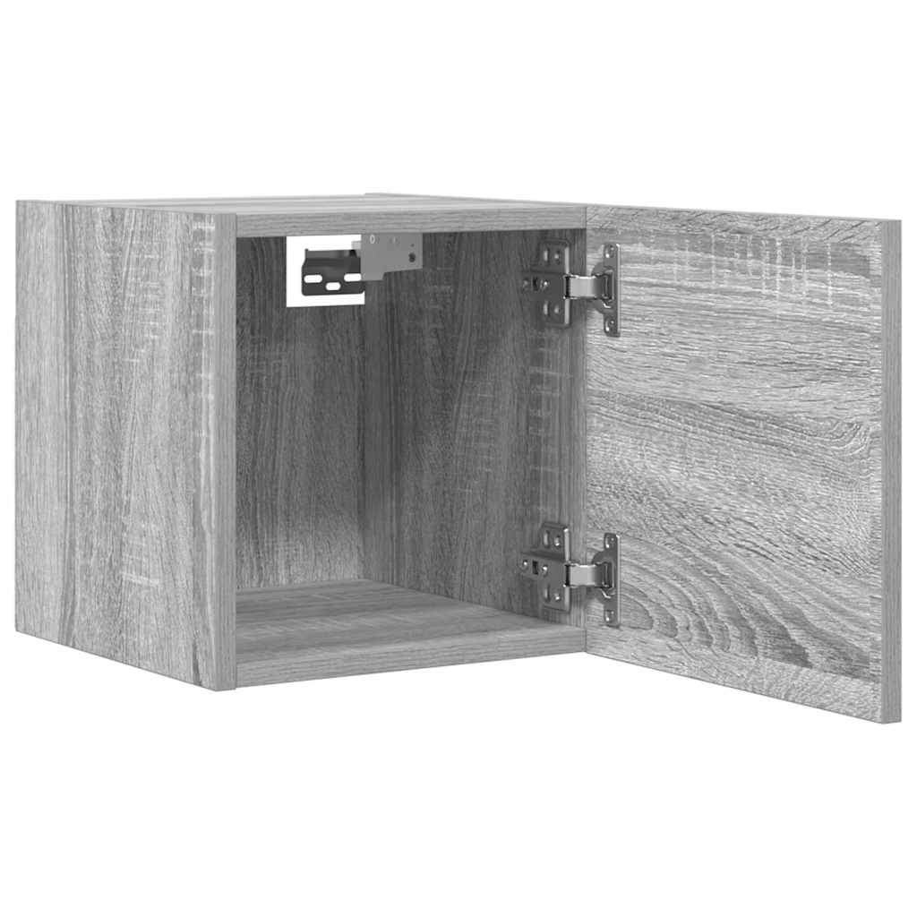 TV-Wandschränke 4 Stk. Grau Sonoma 30,5x30x30 cm