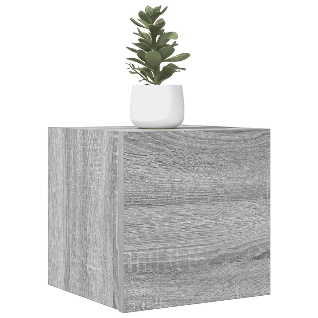 TV-Wandschränke 4 Stk. Grau Sonoma 30,5x30x30 cm