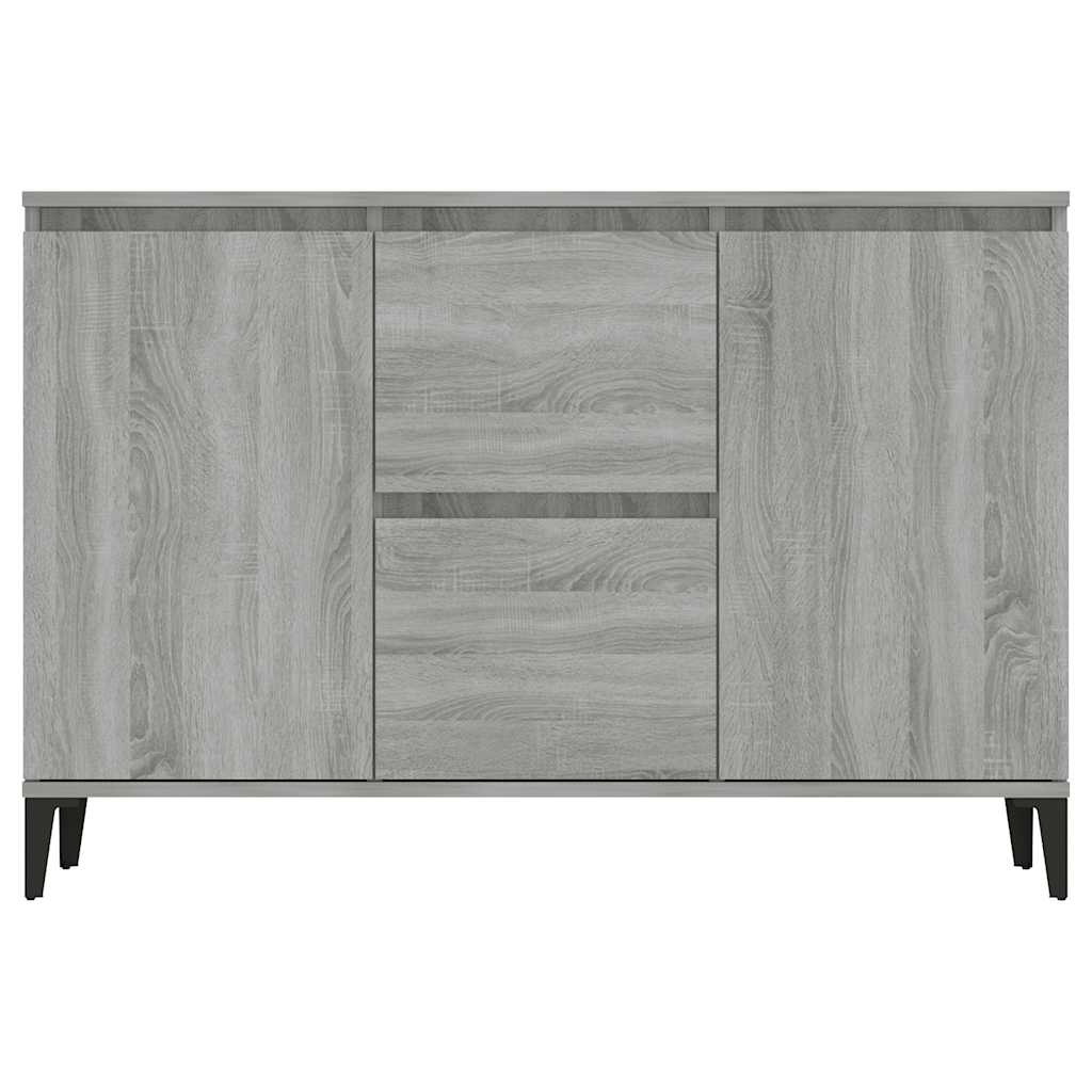 Sideboard Grau Sonoma 102x35x70 cm Holzwerkstoff