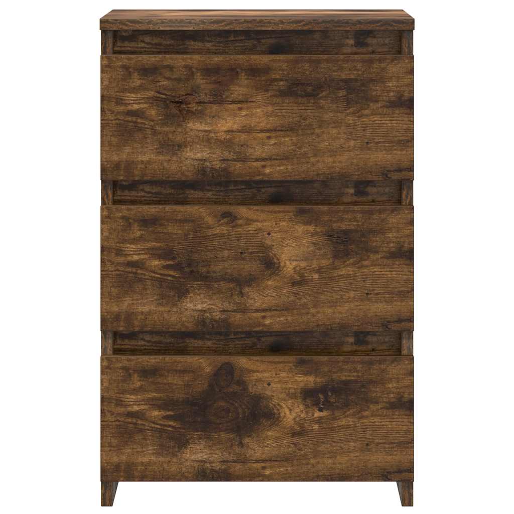 Nachttische 2 Stk. Räuchereiche 40x35x62,5 cm Holzwerkstoff