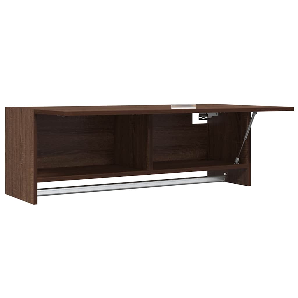 Kleiderschrank Braun Eichen-Optik 100x32,5x35 cm Holzwerkstoff