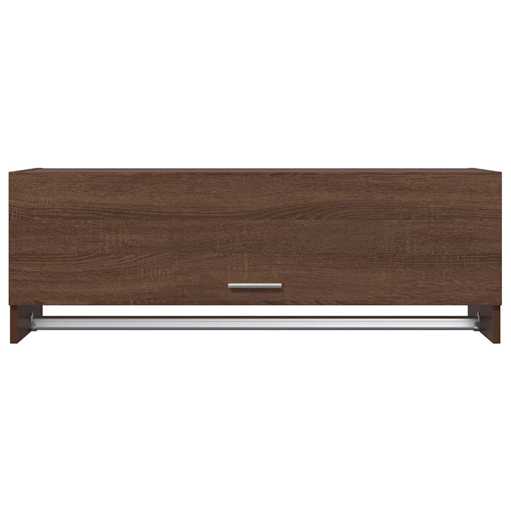 Kleiderschrank Braun Eichen-Optik 100x32,5x35 cm Holzwerkstoff