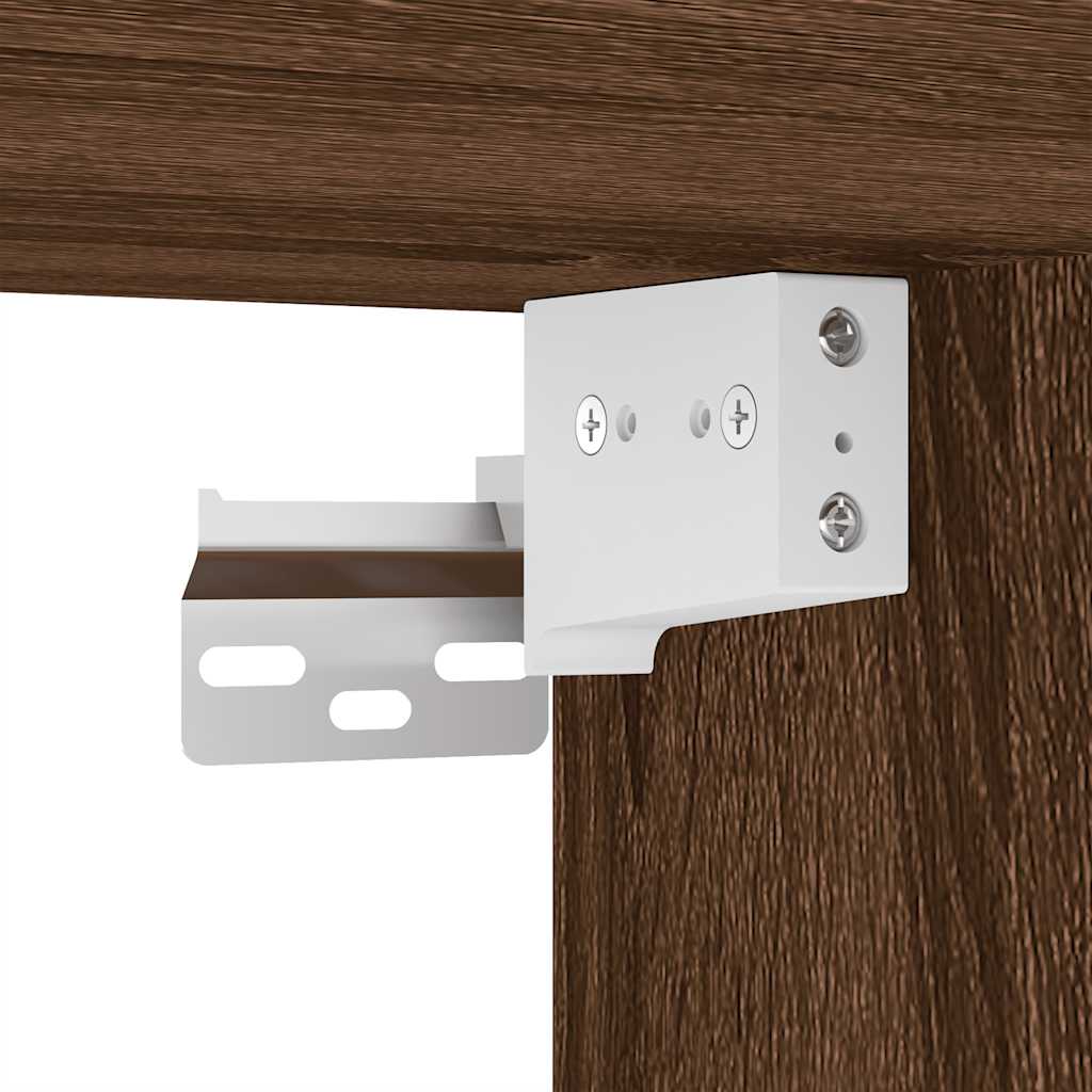 Kleiderschrank Braun Eichen-Optik 100x32,5x35 cm Holzwerkstoff
