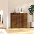 Sideboard Braun Eichen-Optik 80x36x75 cm Holzwerkstoff