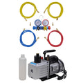 Vakuumpumpe 100 L/min 4-Wege-Verteiler-Manometer Klimaanlagen