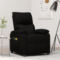 Massagesessel Elektrisch Schwarz Stoff