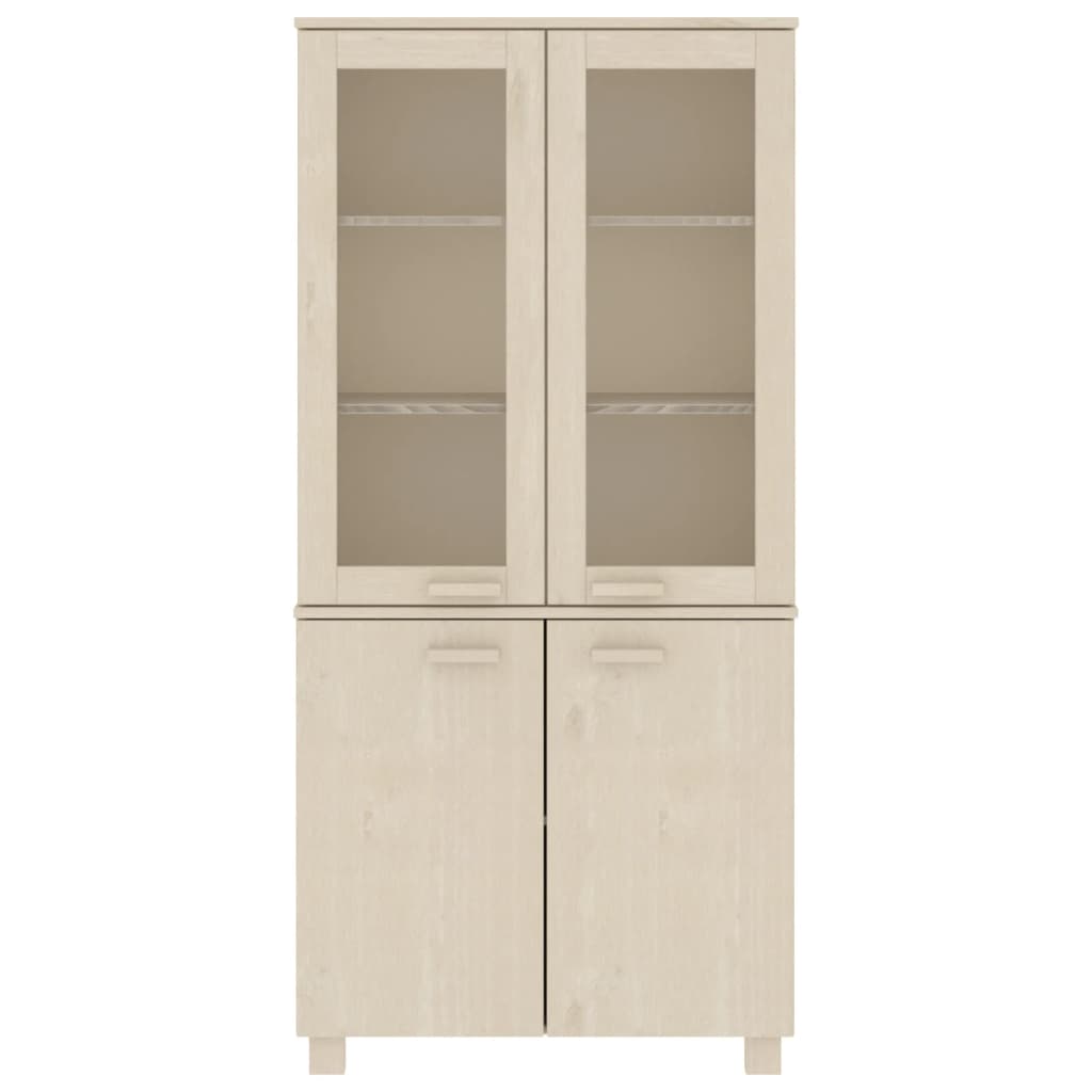 Highboard HAMAR Massivholz Kiefer Honigbraun