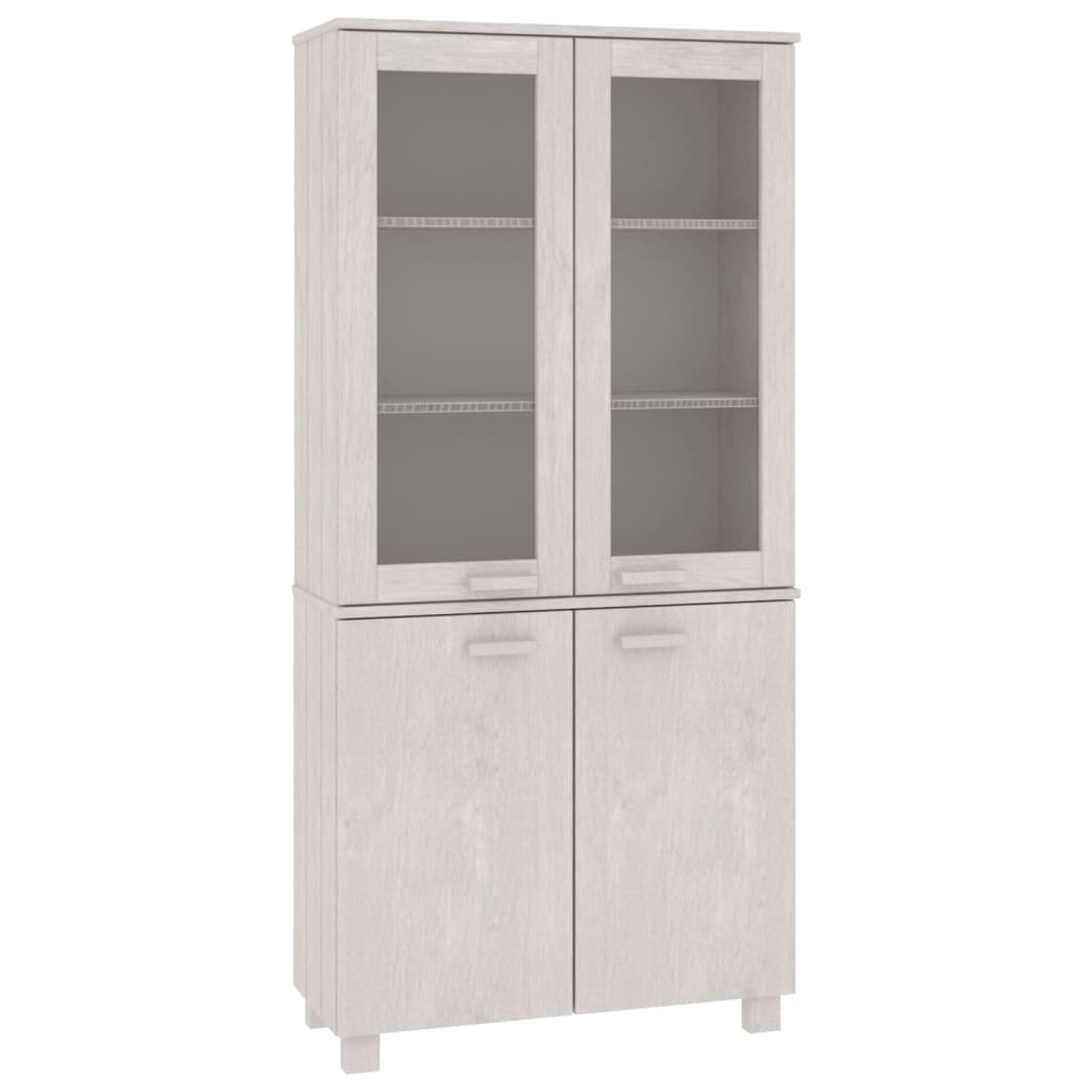 Highboard HAMAR Massivholz Kiefer Weiß