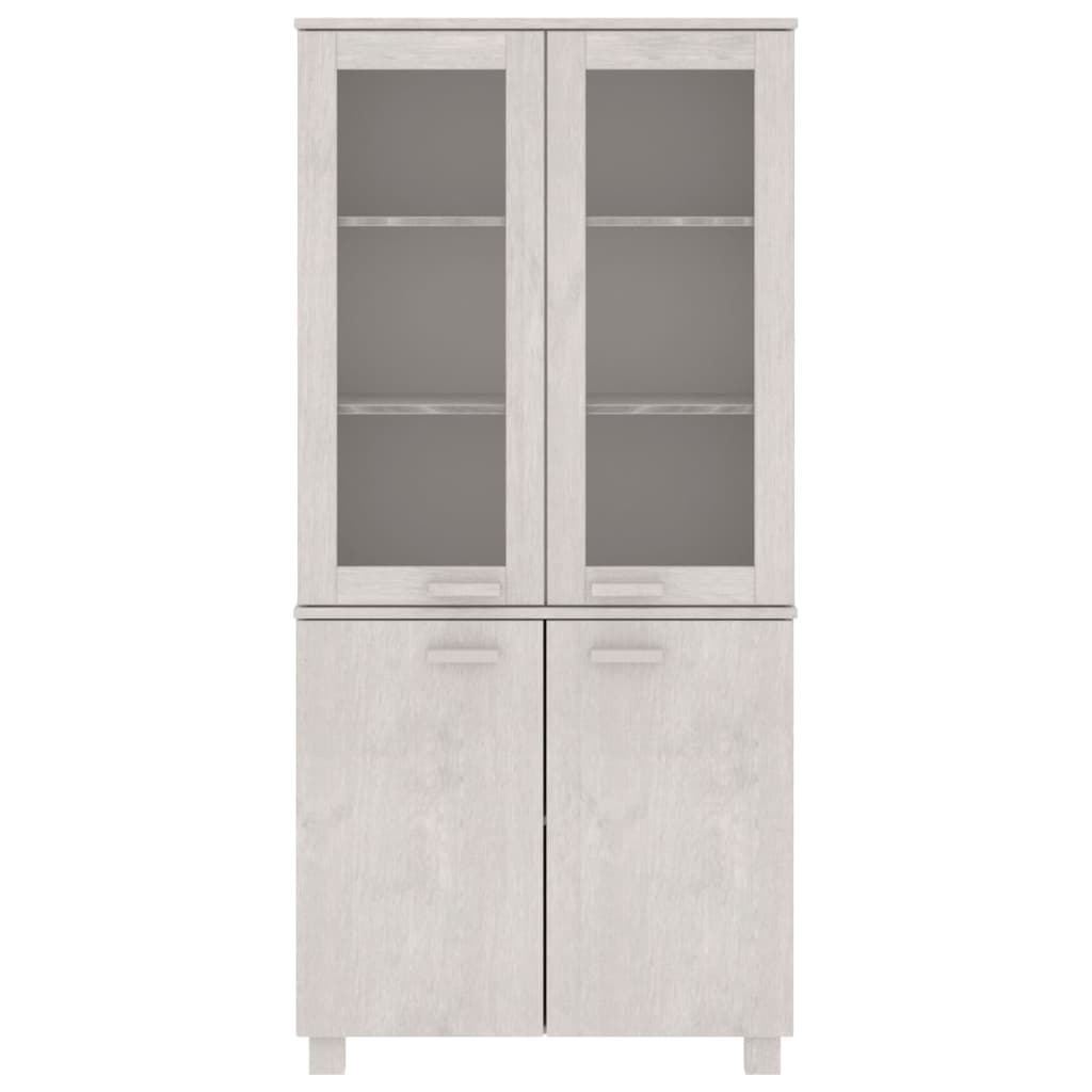 Highboard HAMAR Massivholz Kiefer Weiß