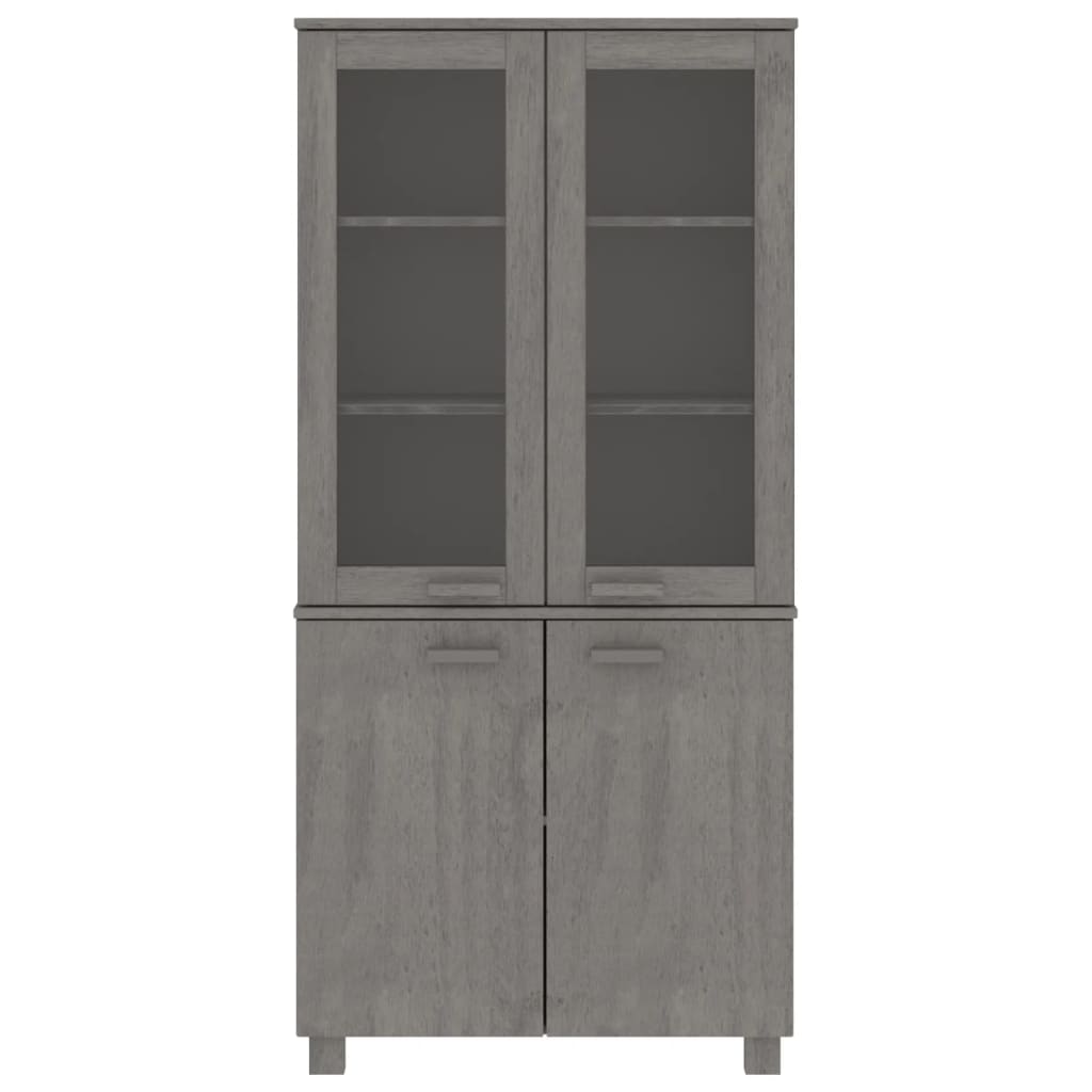 Highboard HAMAR Massivholz Kiefer Hellgrau