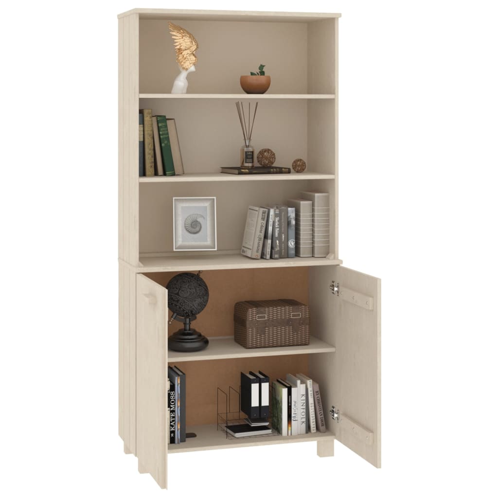 Highboard HAMAR Massivholz Kiefer Honigbraun