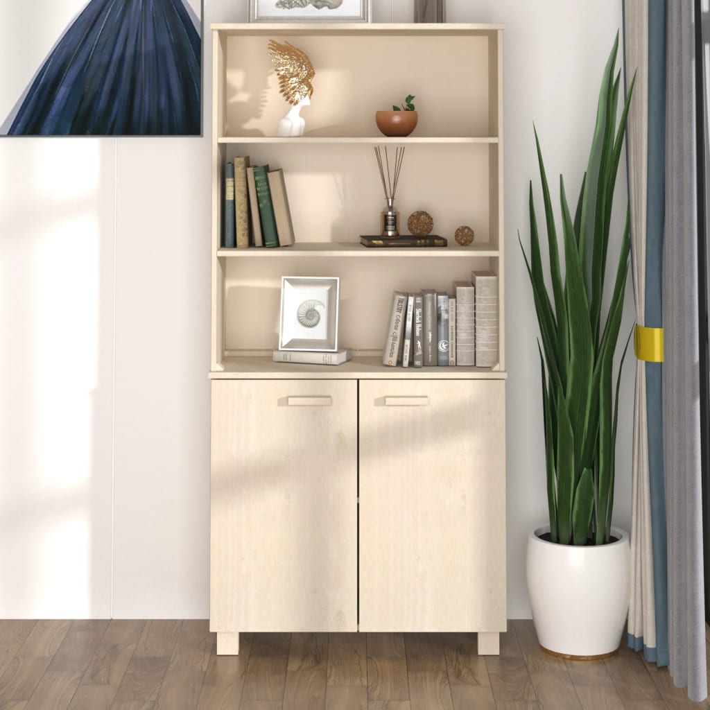 Highboard HAMAR Massivholz Kiefer Honigbraun