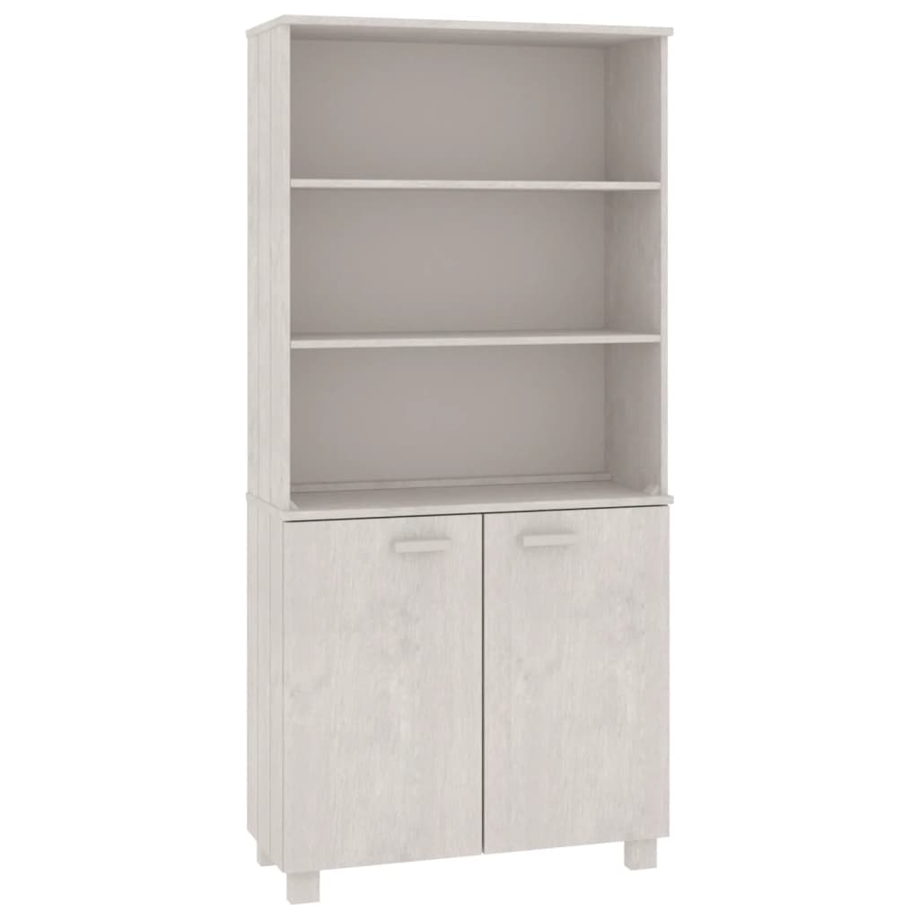 Highboard HAMAR Massivholz Kiefer Weiß