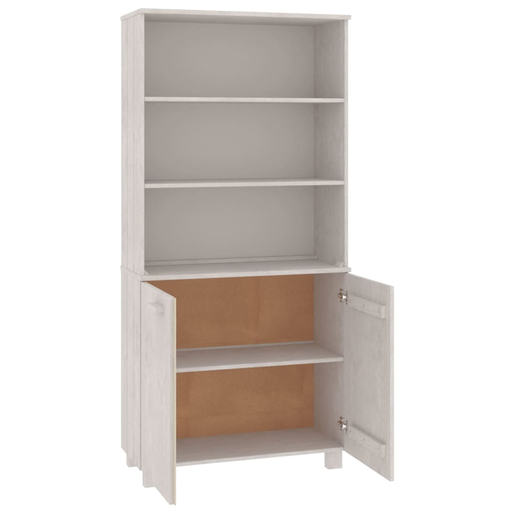 Highboard HAMAR Massivholz Kiefer Weiß