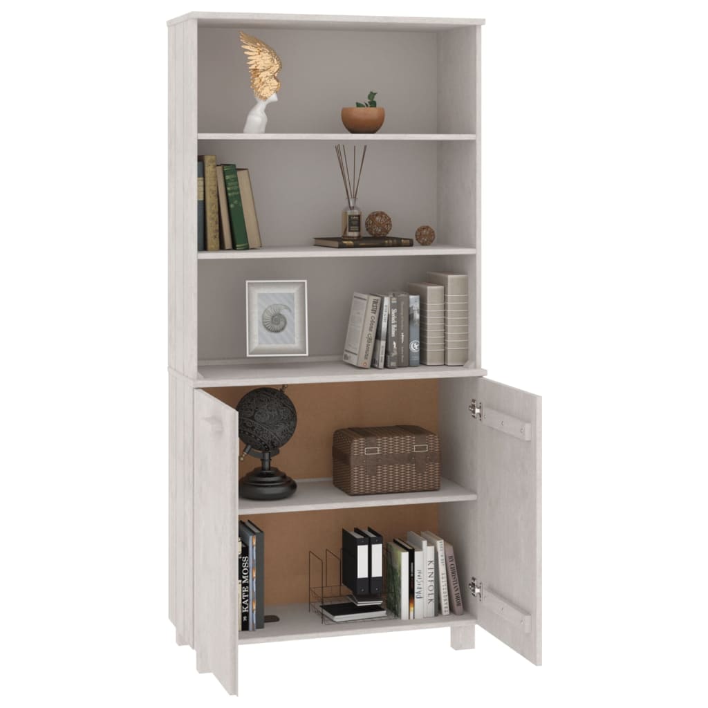 Highboard HAMAR Massivholz Kiefer Weiß