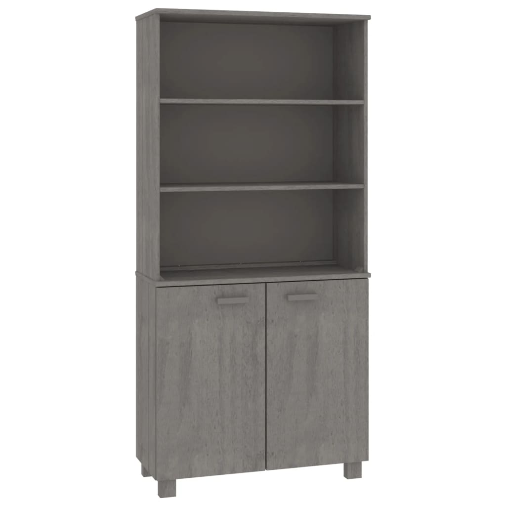 Highboard HAMAR Massivholz Kiefer Hellgrau