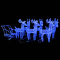 Rentiere Schlitten Weihnachtsdekoration 320 LEDs Acryl