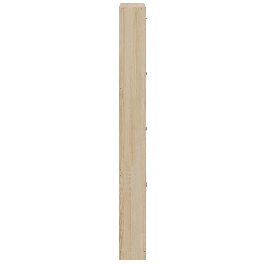 Schuhschrank Eichen-Optik 59x17x150 cm Holzwerkstoff