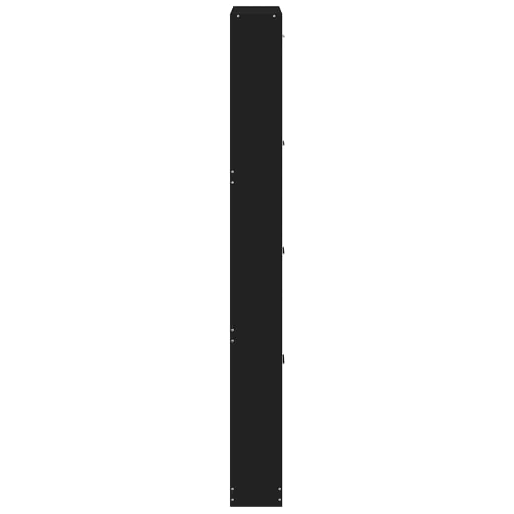 Schuhschrank Schwarz 59x17x150 cm Holzwerkstoff