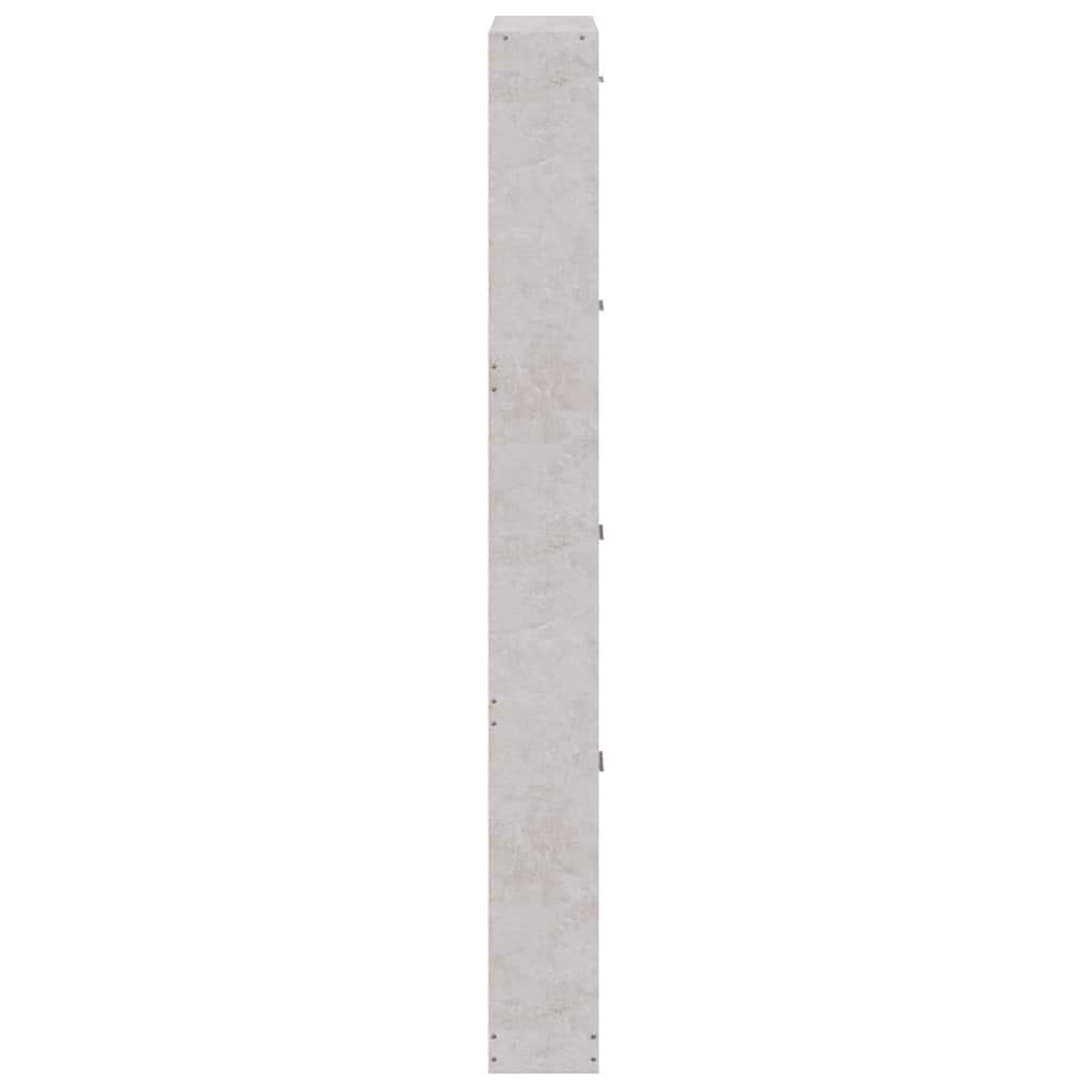 Schuhschrank Betongrau 59x17x150 cm Holzwerkstoff