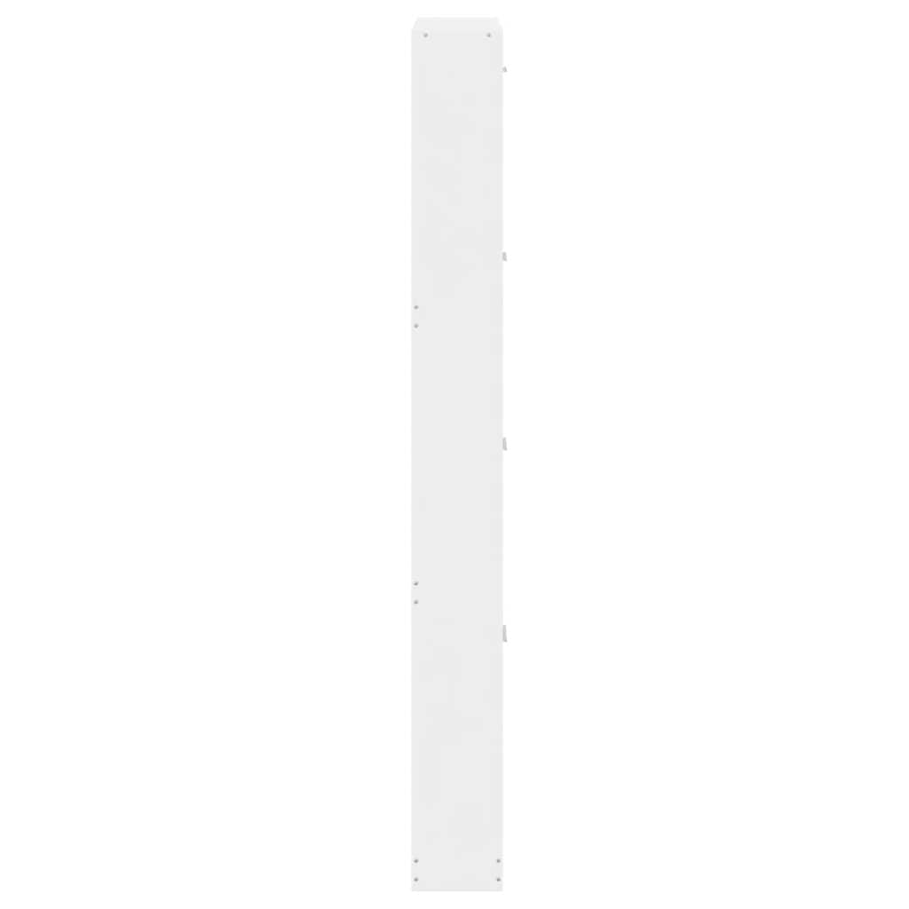 Schuhschrank Hochglanz-Weiß 59x17x150 cm Holzwerkstoff