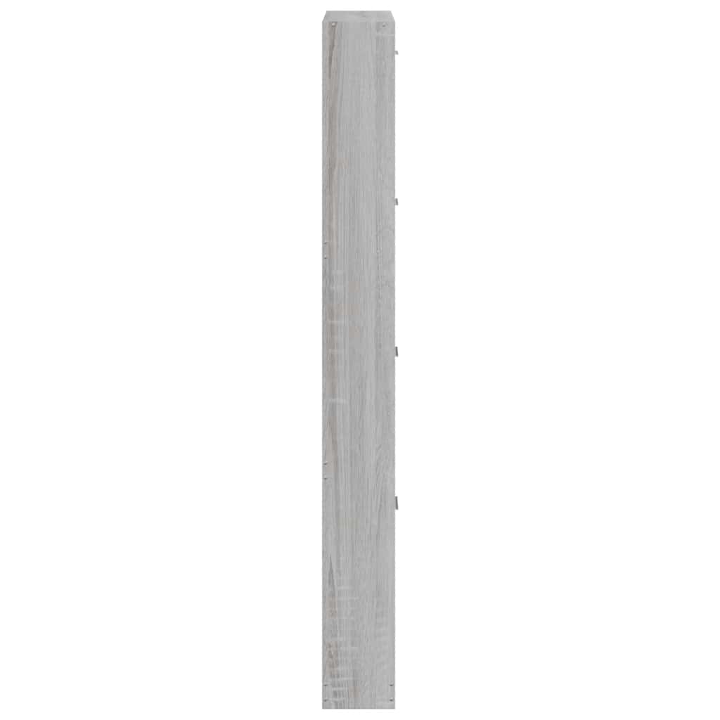 Schuhschrank Grau Sonoma 59x17x150 cm Holzwerkstoff