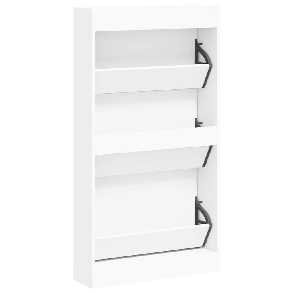 Schuhschrank Weiß 59 x 17 x 108 cm Holzwerkstoff