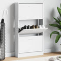 Schuhschrank Weiß 59 x 17 x 108 cm Holzwerkstoff
