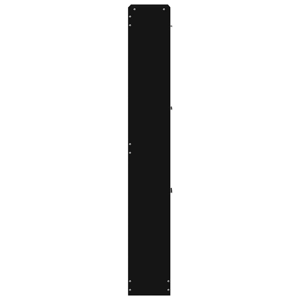 Schuhschrank Schwarz 59x17x108 cm Holzwerkstoff