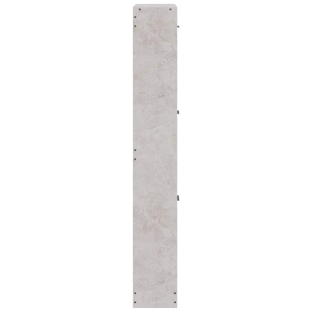 Schuhschrank Betongrau 59x17x108 cm Holzwerkstoff