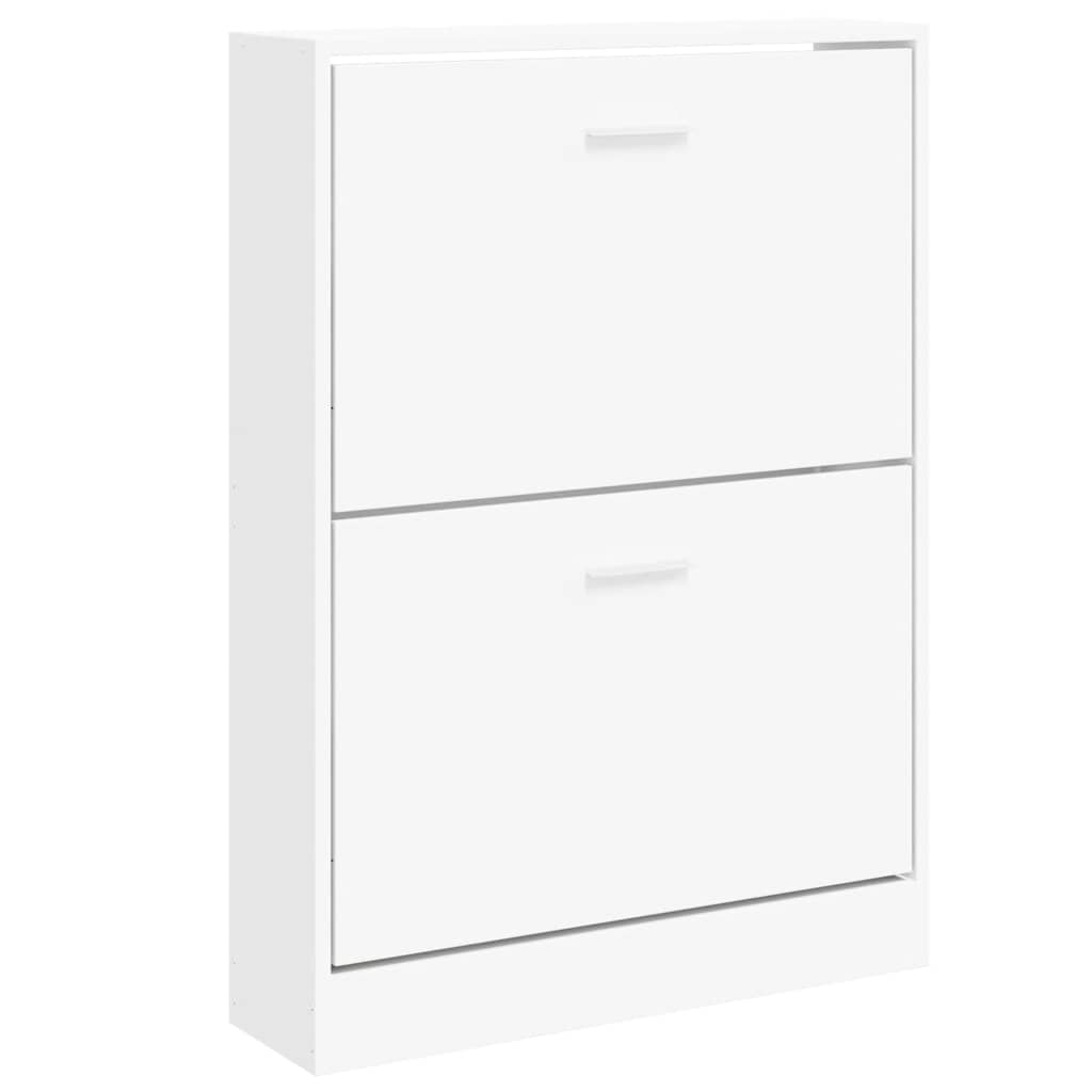 Schuhschrank Weiß 59 x 17 x 81 cm Holzwerkstoff
