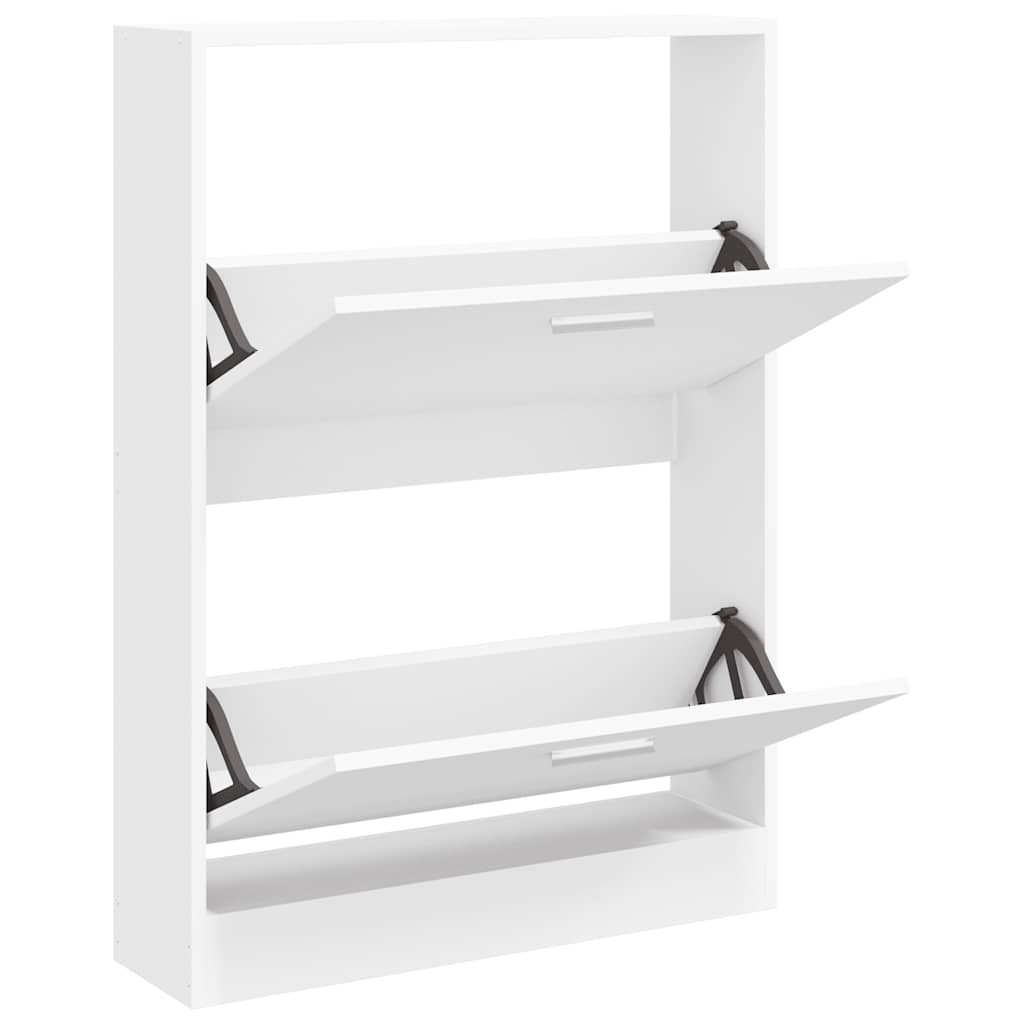 Schuhschrank Weiß 59 x 17 x 81 cm Holzwerkstoff