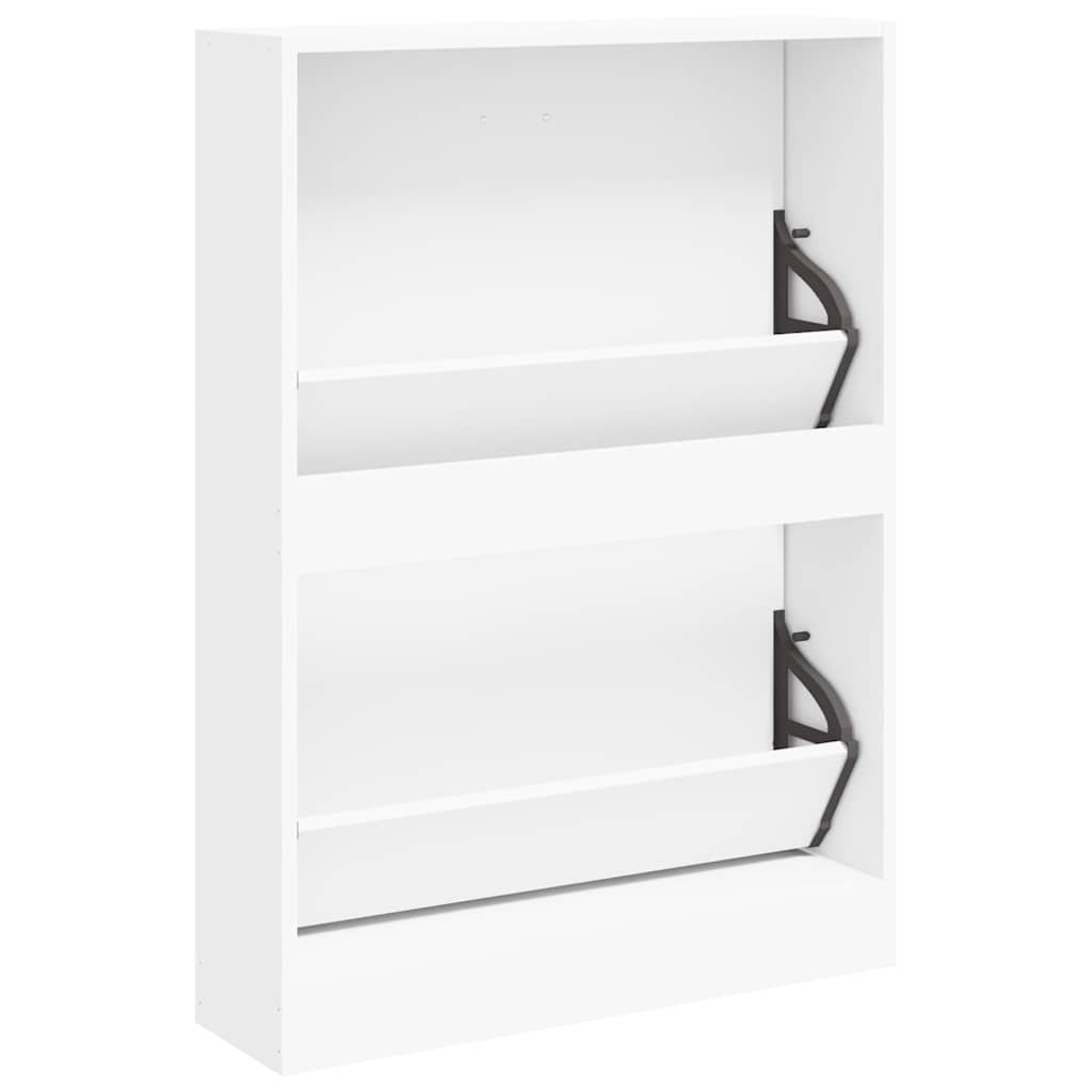 Schuhschrank Weiß 59 x 17 x 81 cm Holzwerkstoff